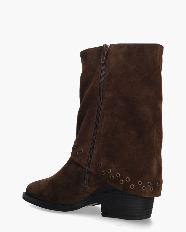 Domizia Donkerbruin Dames Enkelboots