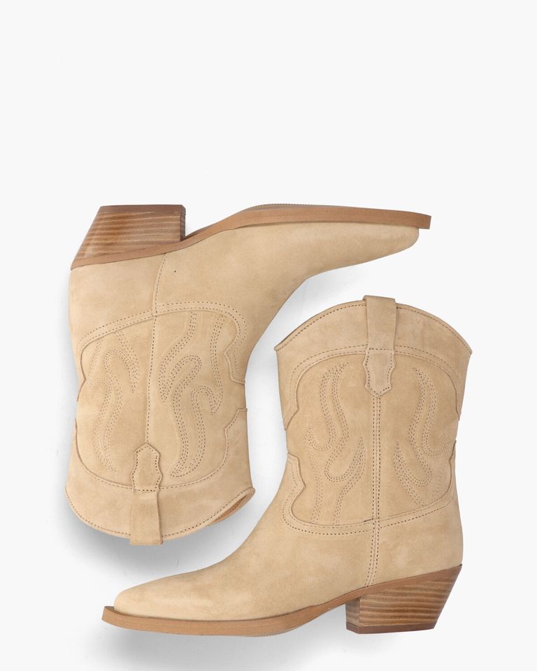 Western 5010 Beige Dames Enkelboots
