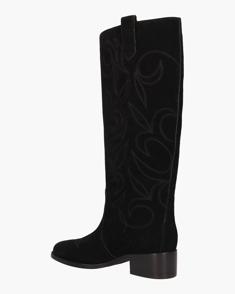 Cala Zwart Damesboots