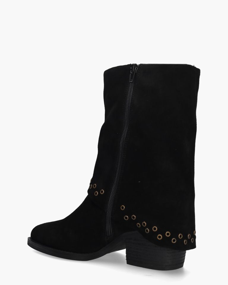 Domizia Zwart Dames Enkelboots