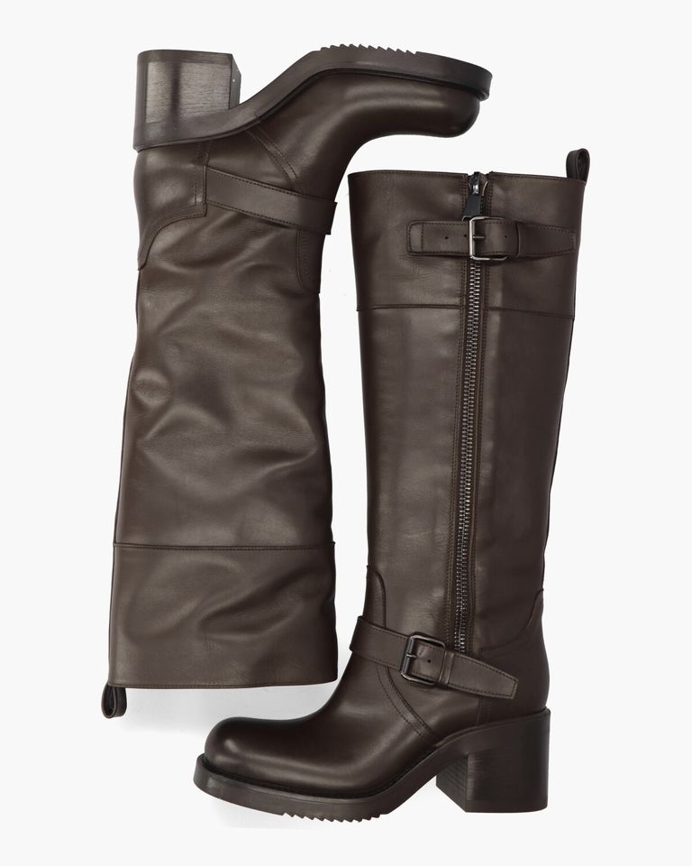 E4294 Donkerbruin Damesboots