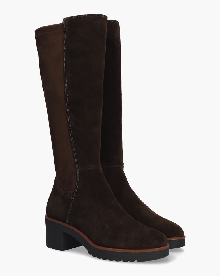 6800 Donkerbruin Damesboots