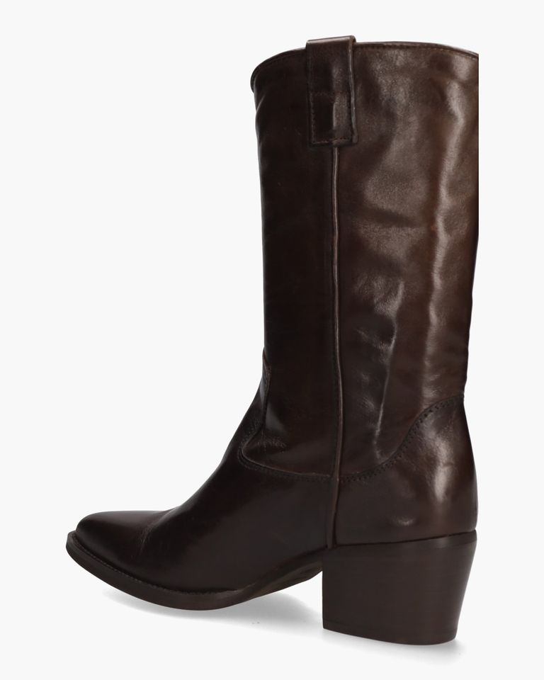 MW023 Donkerbruin Damesboots
