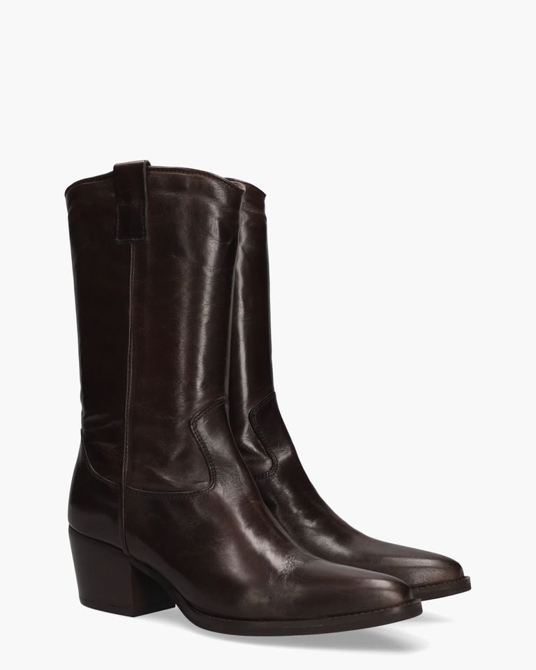MW023 Donkerbruin Damesboots