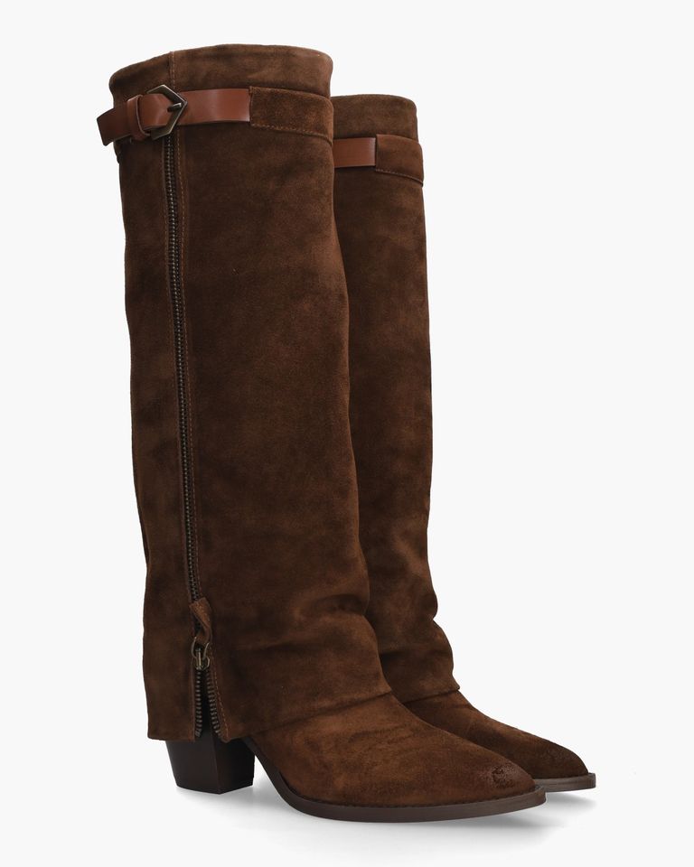 AW448 Donkerbruin Damesboots