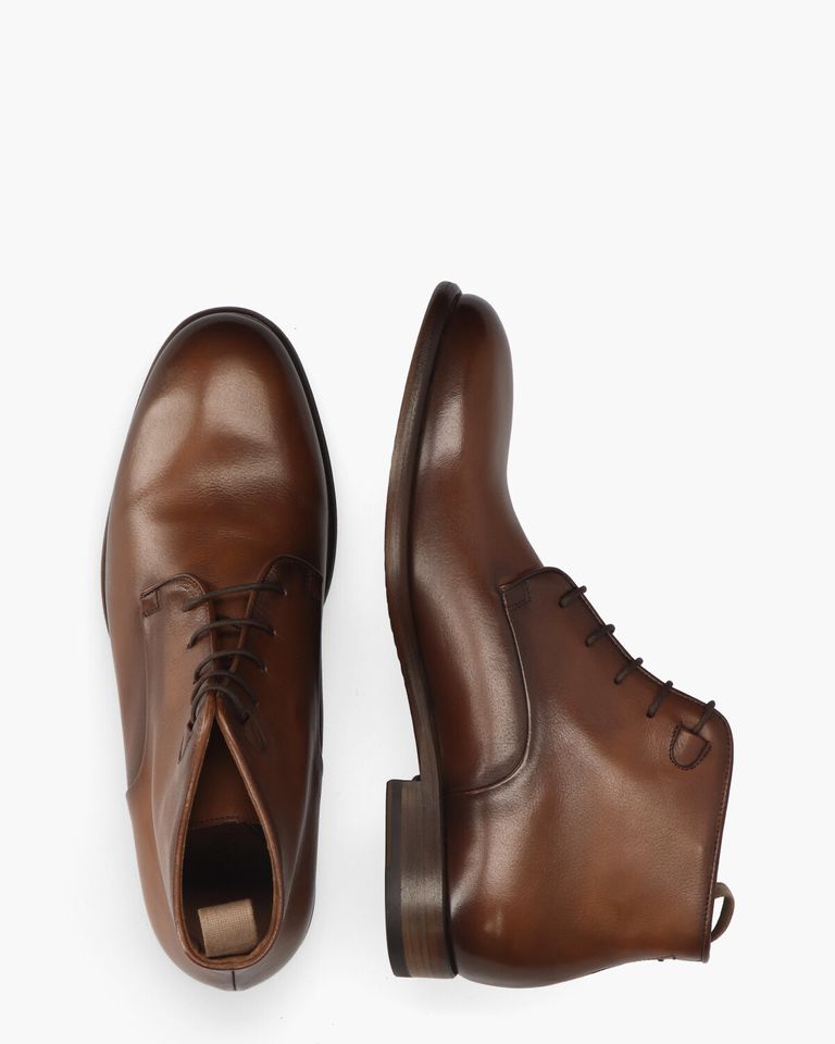 10941E Cognac/Bruin Heren Veterboots