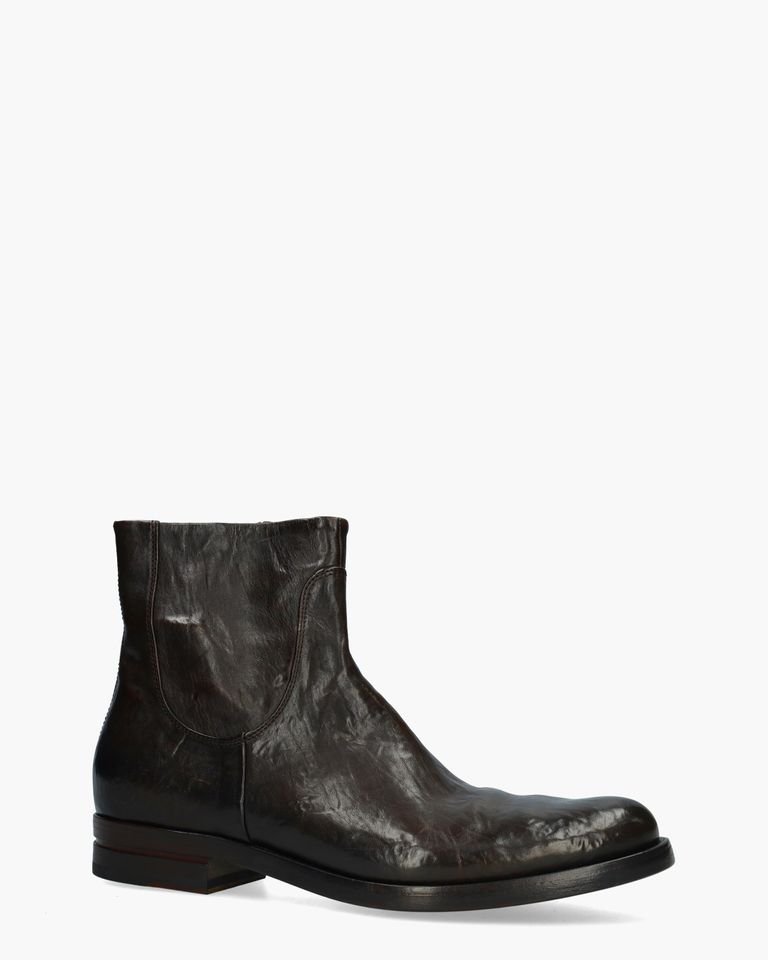 412 Donkerbruin Heren Enkelboots