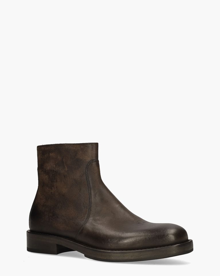 3007 Donkerbruin Heren Enkelboots