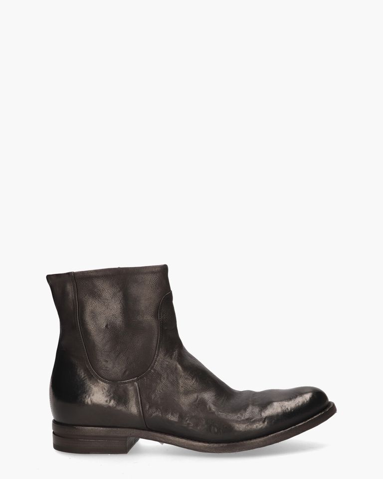 412 Zwart Heren Enkelboots