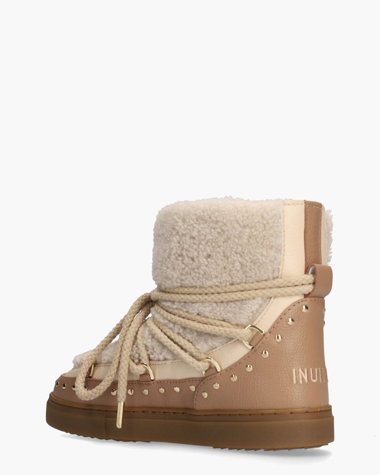 Curly Rock Beige Dames Veterboots