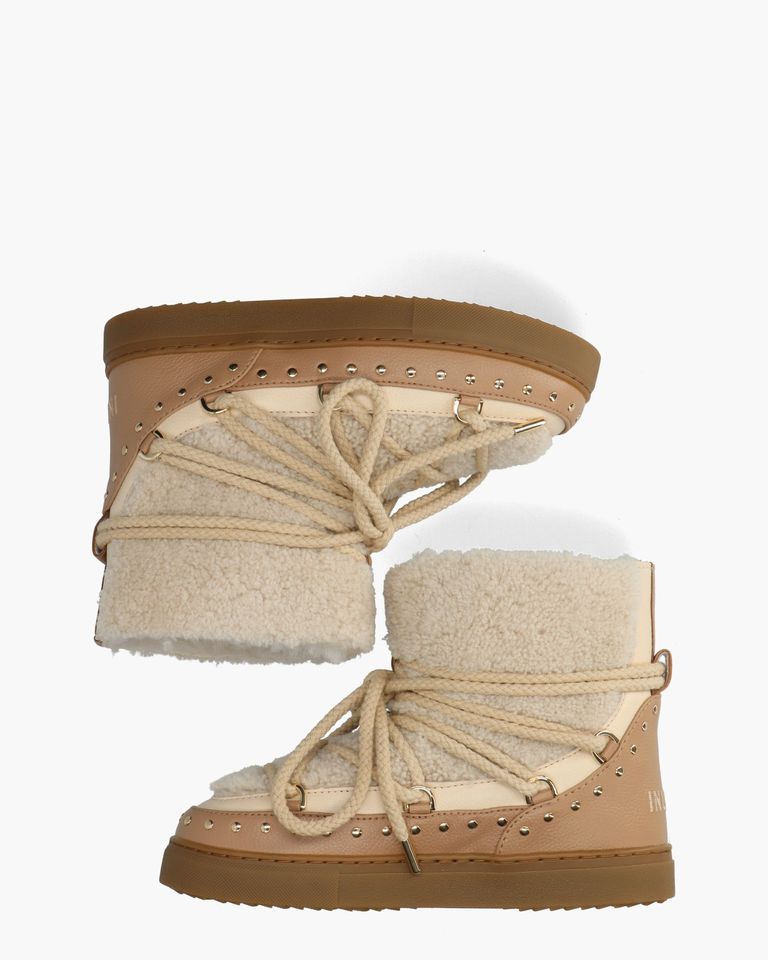 Curly Rock Beige Dames Veterboots