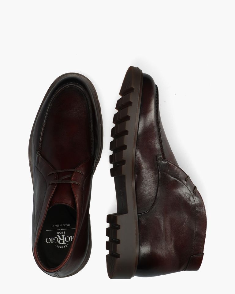 93911 Donkerbruin Heren Veterschoenen