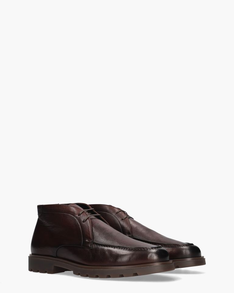 93911 Donkerbruin Heren Veterschoenen