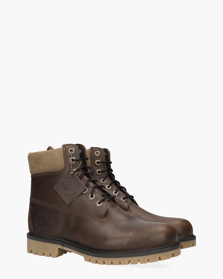Premium 6 Inch Boot Roodbruin Heren Veterboots