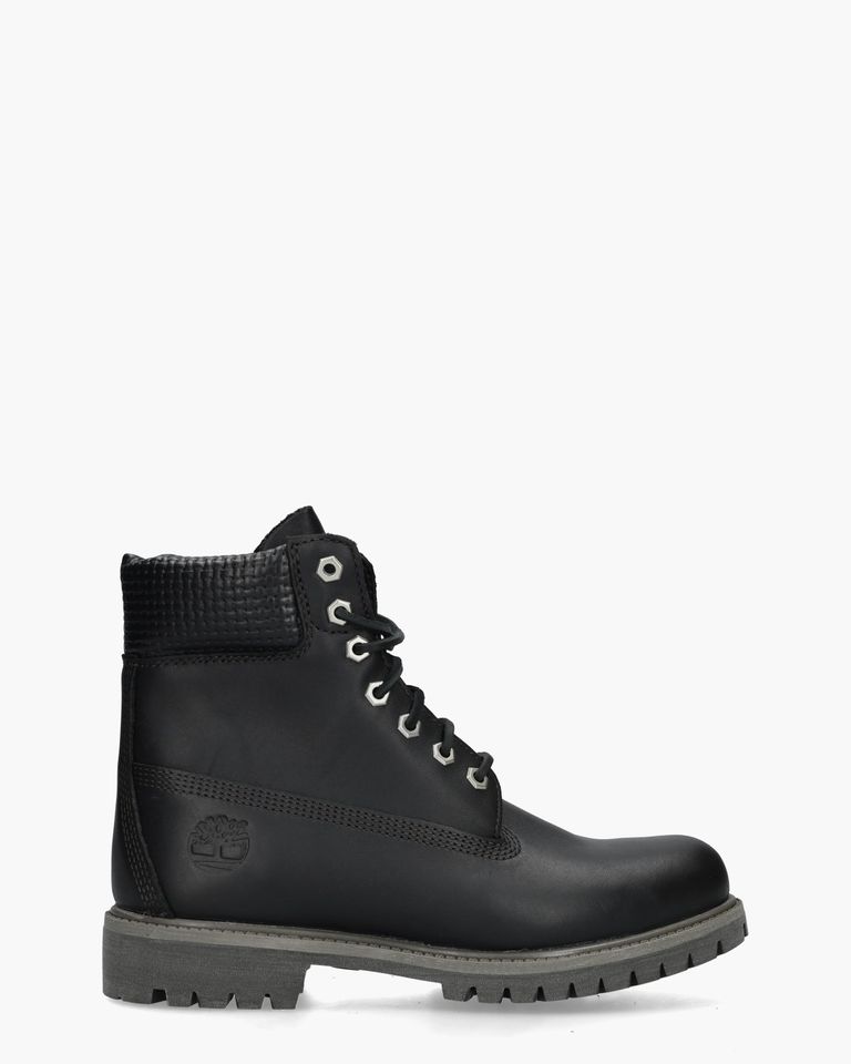 Premium 6 Inch Boot Zwart Heren Veterboots