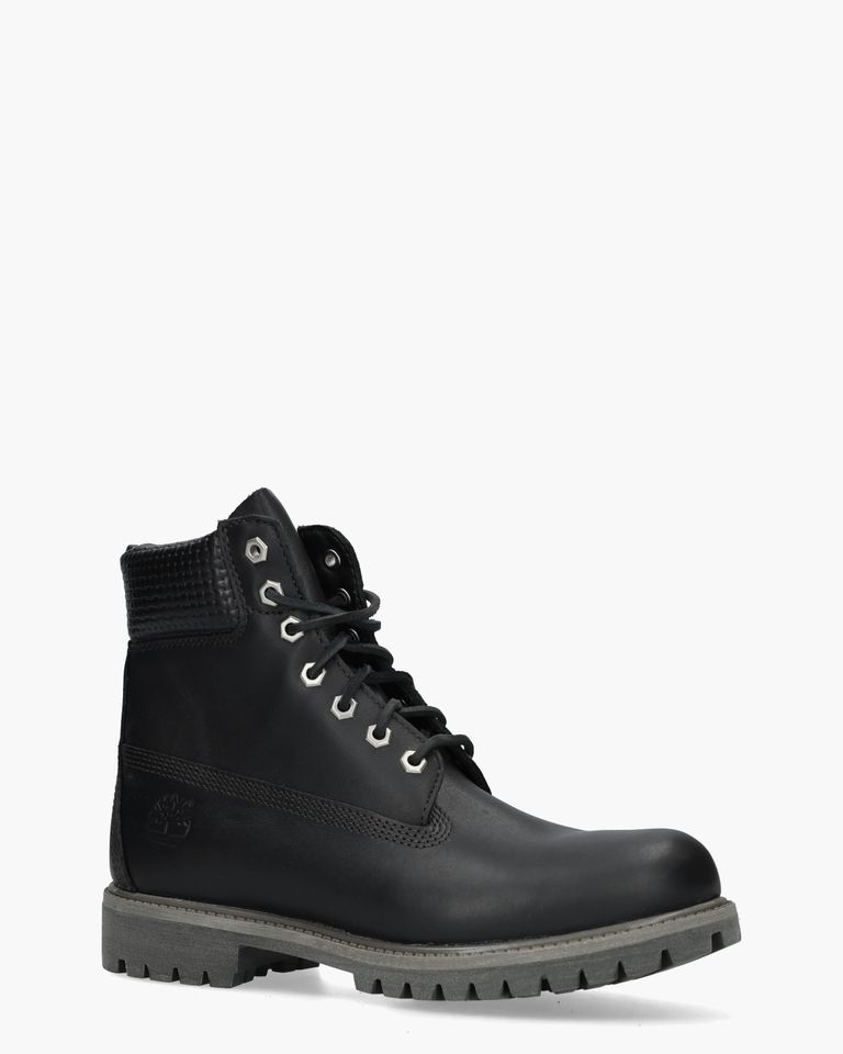 Premium 6 Inch Boot Zwart Heren Veterboots