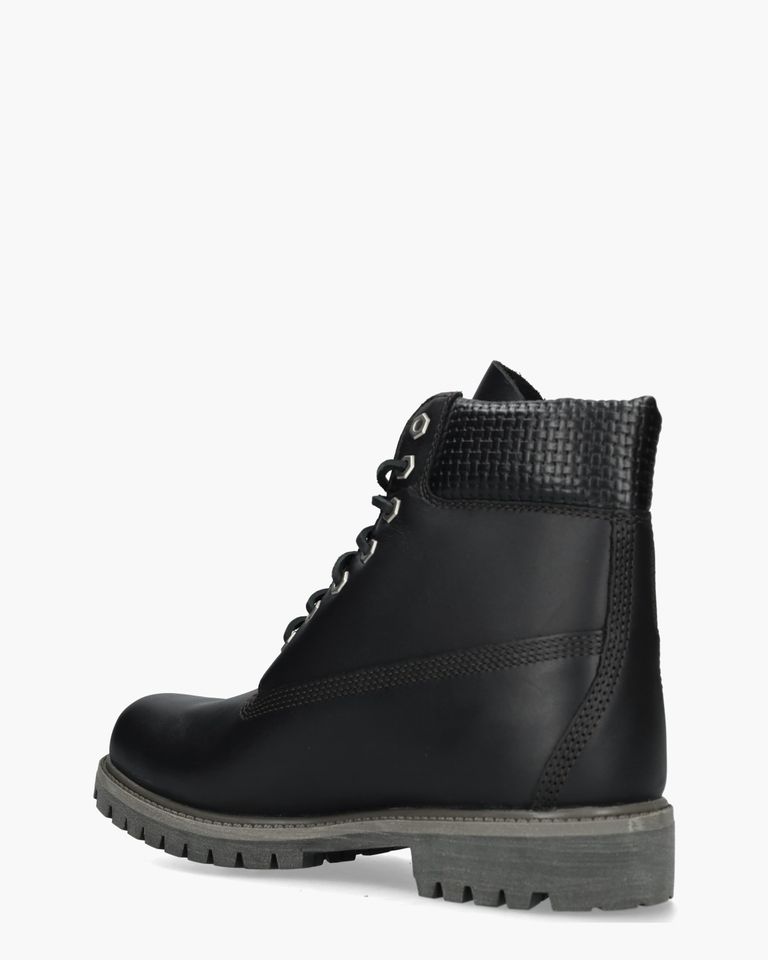 Premium 6 Inch Boot Zwart Heren Veterboots