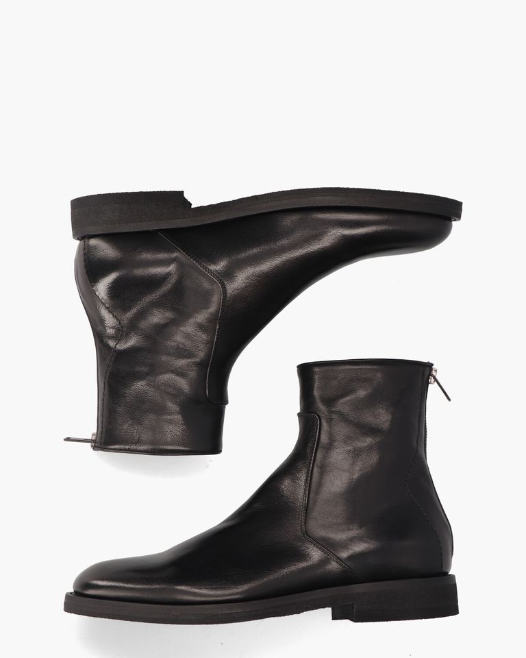 16809 Zwart Heren Enkelboots
