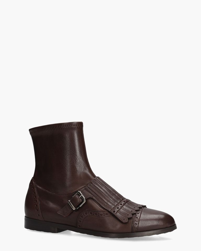 9098 Bruin Dames Enkelboots