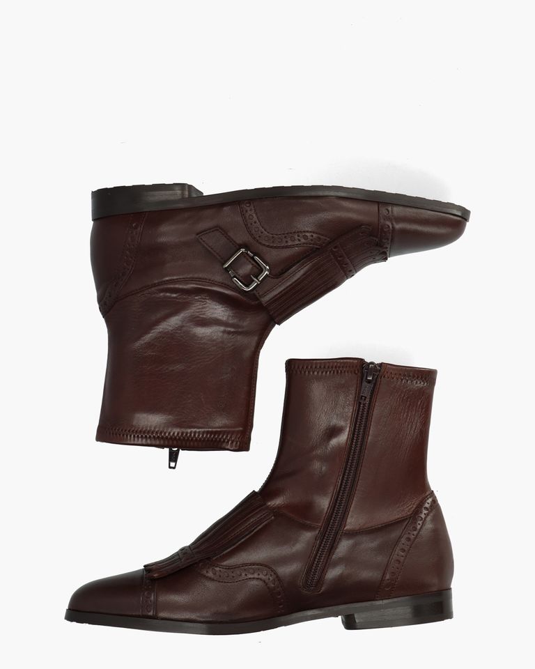 9098 Bruin Dames Enkelboots