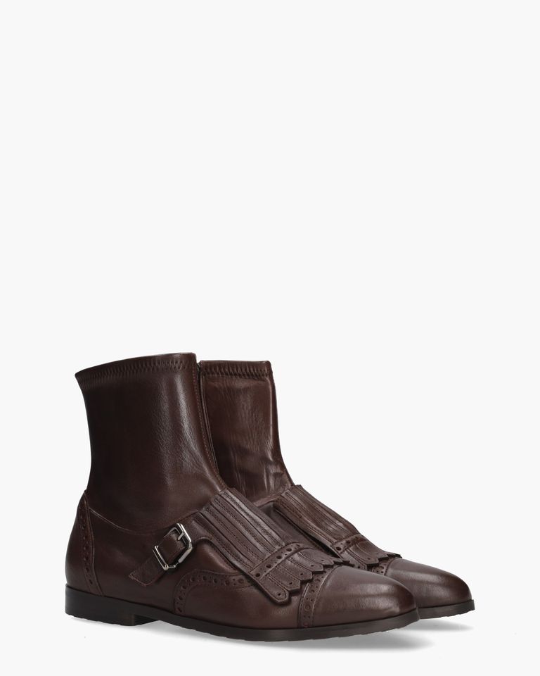 9098 Bruin Dames Enkelboots