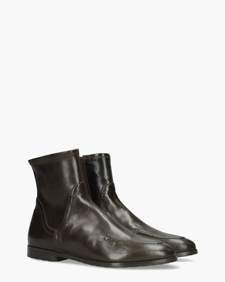 4206 Donkerbruin Dames Enkelboots