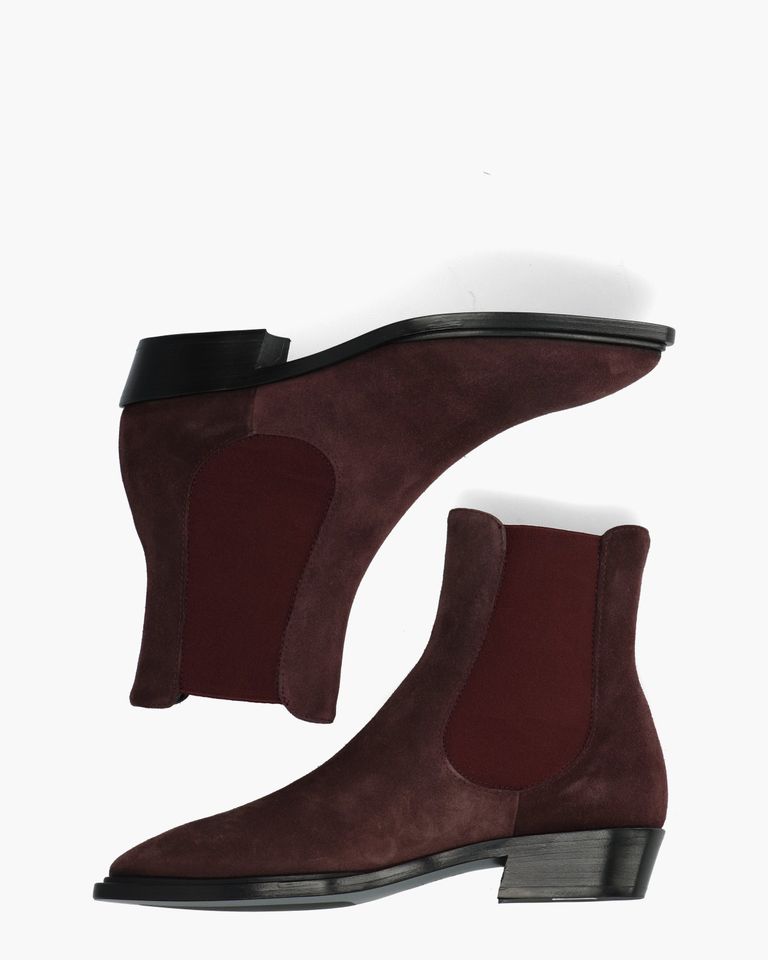 Mahe Beat Aubergine Dames Chelseaboots