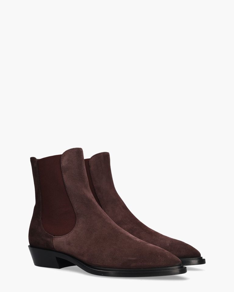 Mahe Beat Aubergine Dames Chelseaboots