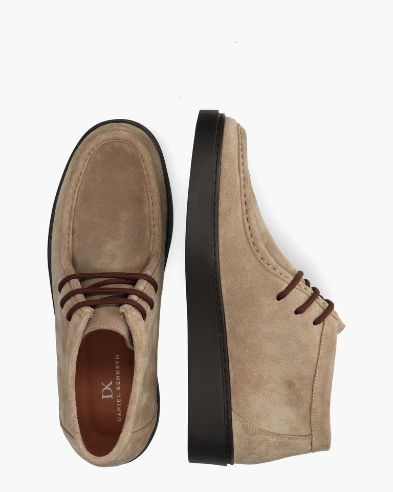 Angelino taupe Heren Veterschoenen