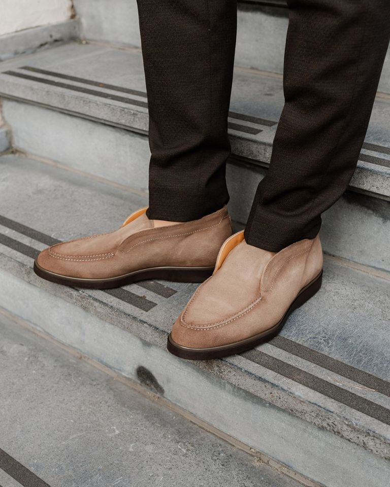 25121 Taupe Herenloafers