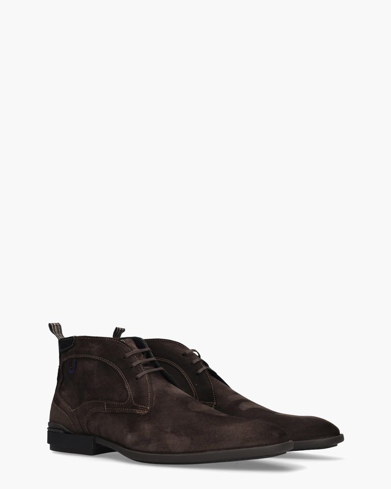 De Hakker 01.04 Donkerbruin Heren Veterschoenen