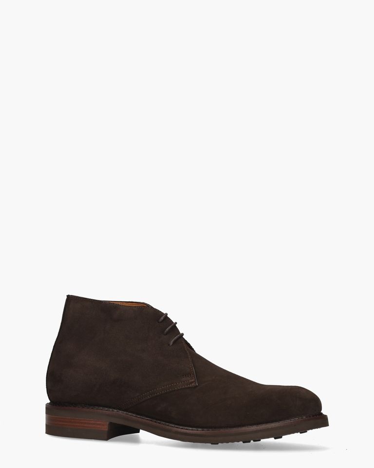 320-K4 Donkerbruin Heren Veterschoenen