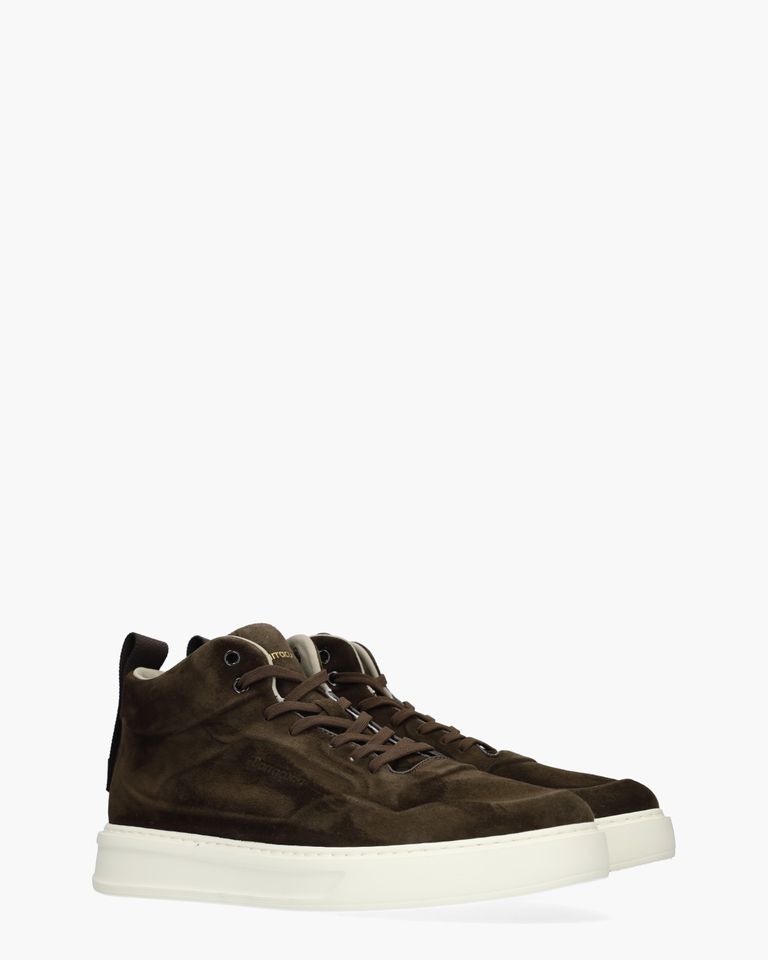 BU3591 Donkerbruin Herensneakers