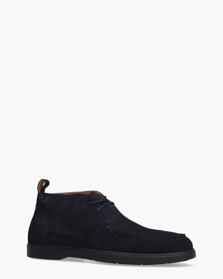 Adrean Donkerblauw Heren Veterschoenen