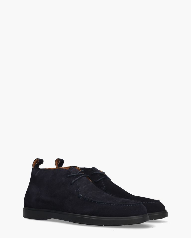 Adrean Donkerblauw Heren Veterschoenen