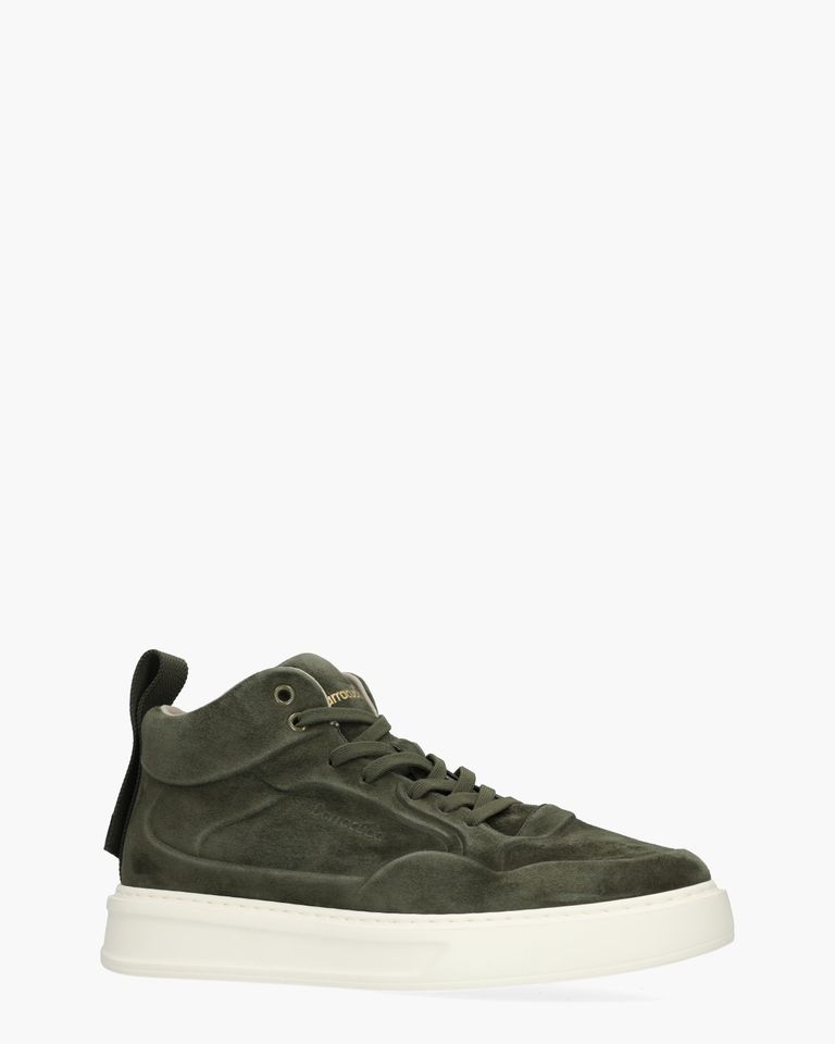 BU3591 Donkergroen Herensneakers
