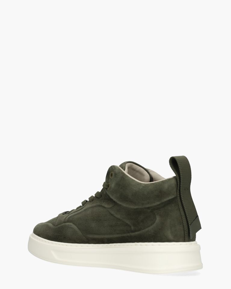 BU3591 Donkergroen Herensneakers