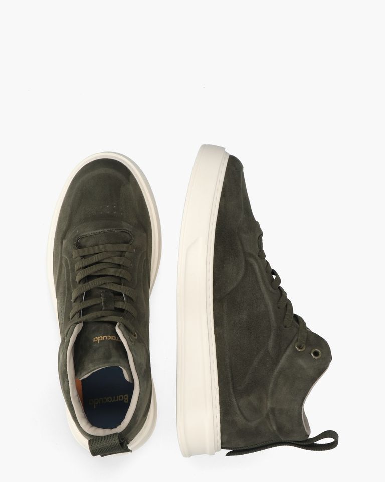 BU3591 Donkergroen Herensneakers