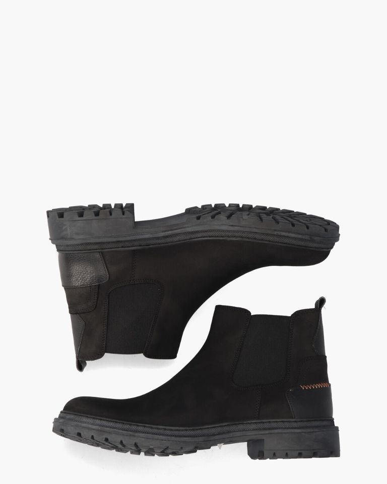 Utto Zwart Heren Chelseaboots