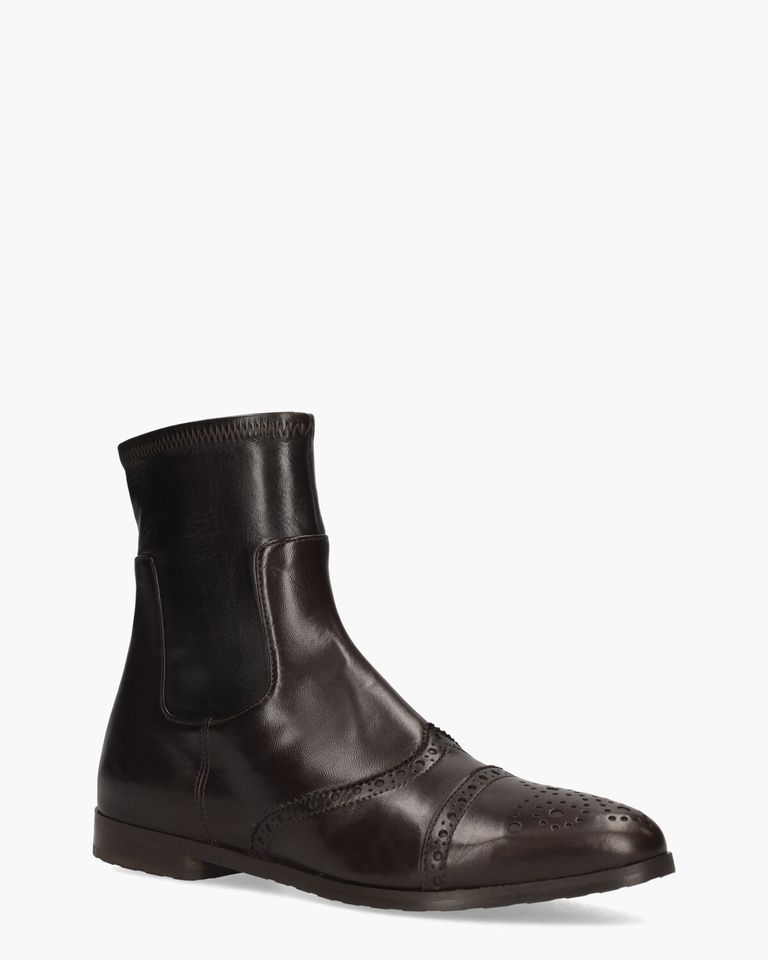 9016 Donkerbruin Dames Enkelboots