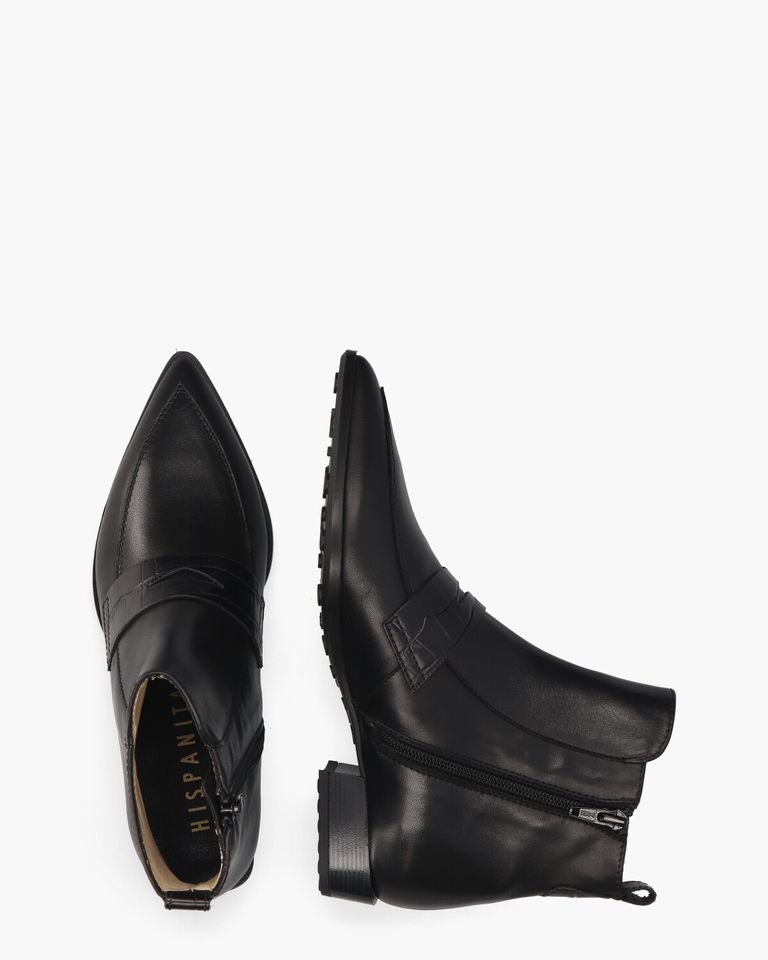 BHI254403 Zwart Dames Enkelboots