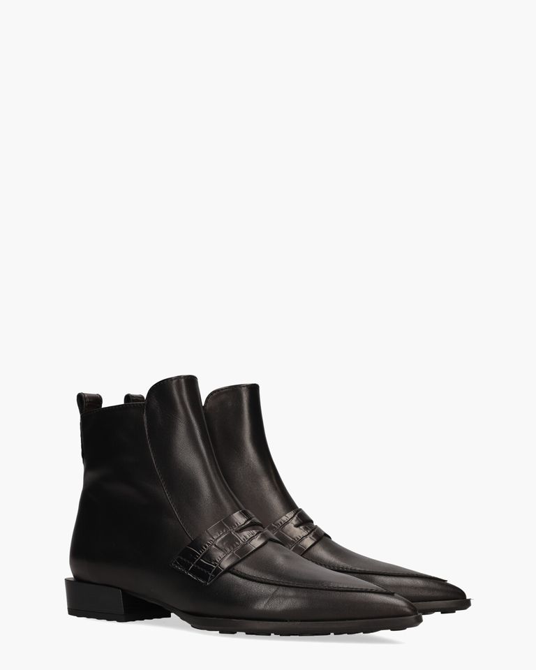 BHI254403 Zwart Dames Enkelboots