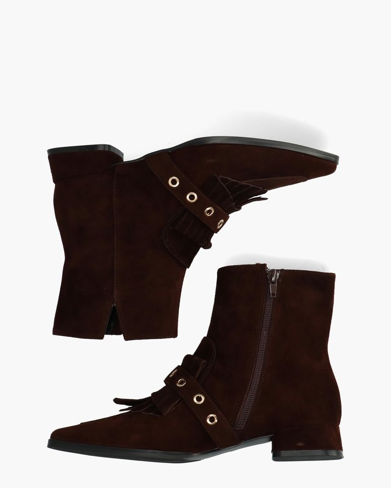 Damiana Donkerbruin Dames Enkelboots