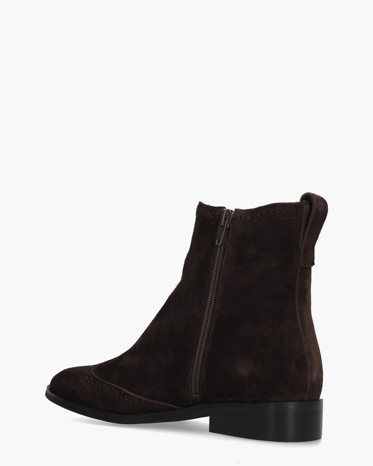 Sheralyn Donkerbruin Dames Enkelboots