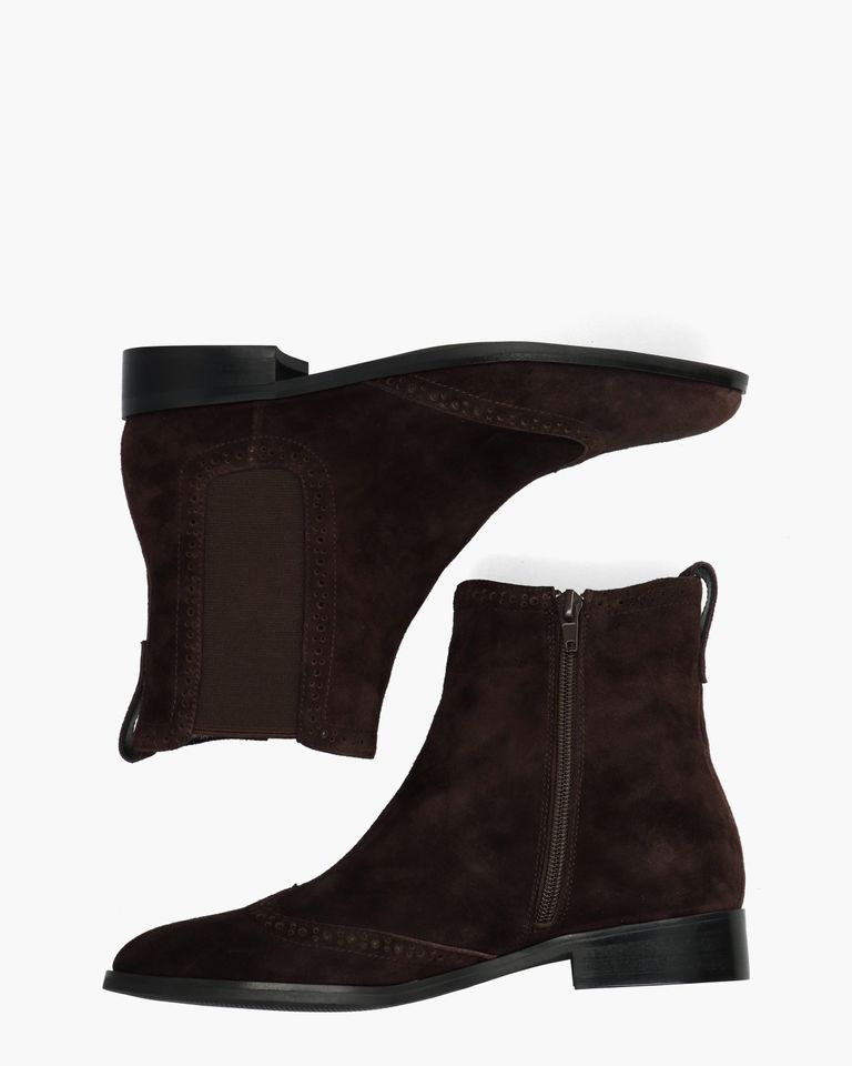 Sheralyn Donkerbruin Dames Enkelboots