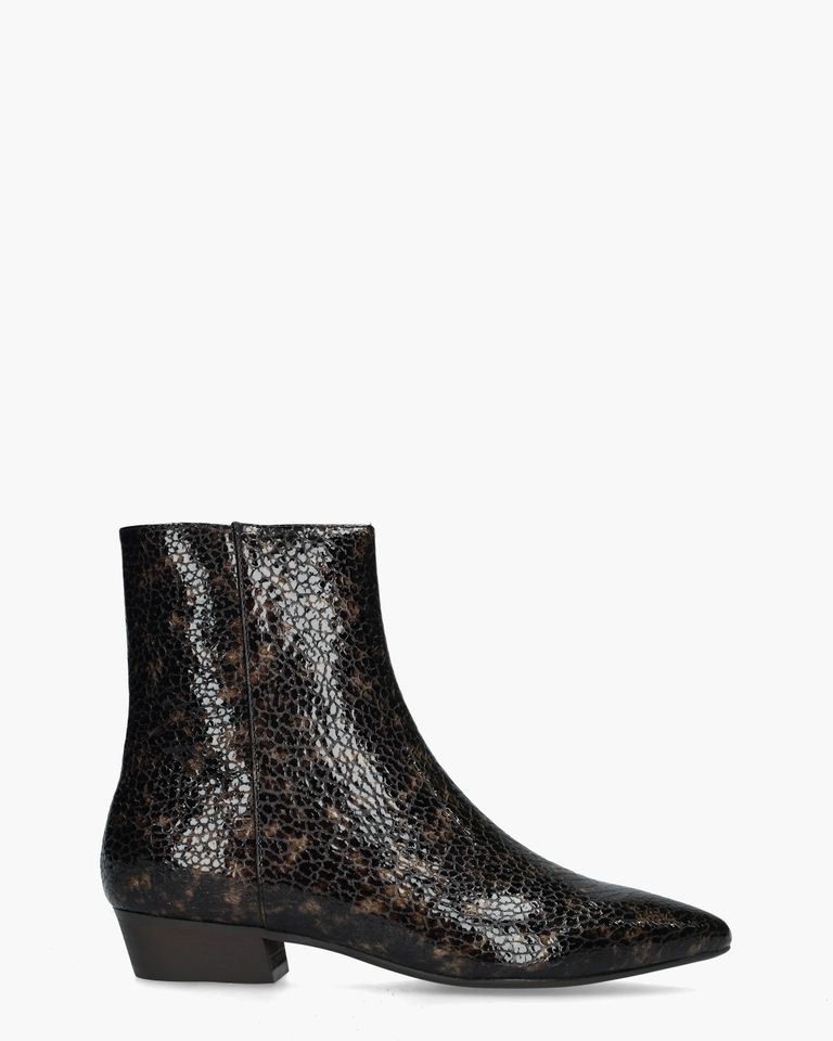 Camelia Donkerbruin Dames Enkelboots