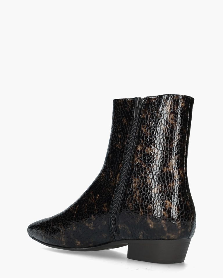 Camelia Donkerbruin Dames Enkelboots