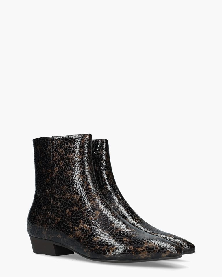 Camelia Donkerbruin Dames Enkelboots