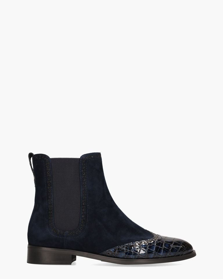 Sheralyn Donkerblauw Dames Chelseaboots