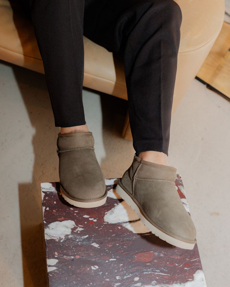 Ugg Classic Ultra Mini Boot Hickory Heren Enkelboots - Van Arendonk.nl